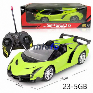 Telecomando per auto 1:18 luce colorata da corsa 4 canali Radio controllo auto giocattoli da corsa RC giocattolo auto - Product Image 2