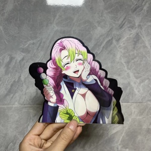 Yeni sezon Anime iblis avcısı 3D hareket çıkartma seksi sevimli kız merceksi Flip araba Decars dizüstü su fincan dekor - Product Image 2