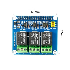 Módulo de relé Raspberry Pi Placa de expansión HAT Módulo de relé de potencia de tres canales Placa de relé RPi para Raspberry Pi y Smart Home