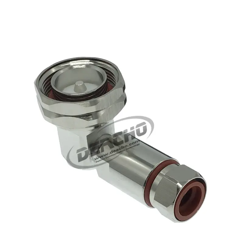 7/16 L29 DIN maschio ad angolo retto gomito connettore per 1/2 "super flessibile spina del cavo FSJ4-50B cavo coassiale