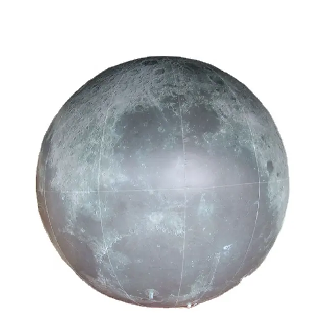 Misura personalizzata Air-tight Led gonfiabile luna saturno terra PVC sospeso aria-sealed pianeta palloncino palla