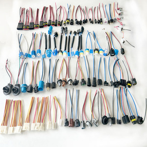 CHSKY HB4 9006 נורות מחזיק זכר נקבה חוט מחבר קרמיקה 9006 HB4 led פנס נשי מחבר Led אור אביזרי רכב