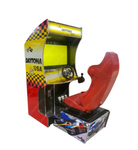 Çok oyunları 32-Inch araba sürüş ve yarış simülatörü makinesi-profesyonel Video oyunları sikke işletilen atari makinesi satılık - Product Image 1