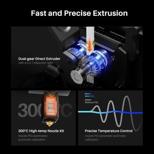 Elegoo เครื่องอัดรีดสำหรับเครื่องพิมพ์3D Neptune 4 plus/max ประกอบเครื่องอัดรีดไดรฟ์คู่โดยตรง3D อุปกรณ์เสริมเครื่องพิมพ์ - Product Image 2