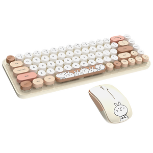 Venta al por mayor de fábrica Mini 2,4G Teclado inalámbrico Ratón Combo con 68 teclas redondas En stock - Product Image 5