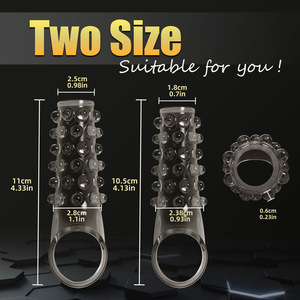 Casing kristal untuk pria, mainan dewasa cincin spermatore tahan lama, mainan seks Dildo dengan kotak - Product Image 4