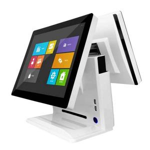 LKS-POS820 15 дюймов емкостный сенсорный экран Pos терминал windows Pos двойной экран Pos система с I3 I5 CPU - Product Image 3