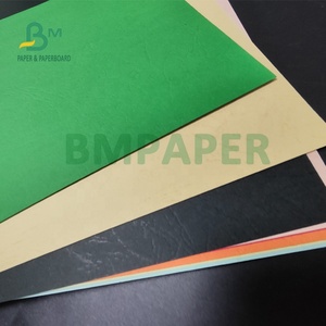 Bağlama için 180gsm 230gsm kaplamasız kabartmalı renkli tahta dokulu kağıt kapak - Product Image 3