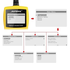 Herramienta de diagnóstico de coche Universal, lector de código Digital CS330, probador de batería de 12V, multilenguaje, Obd2 - Product Image 4