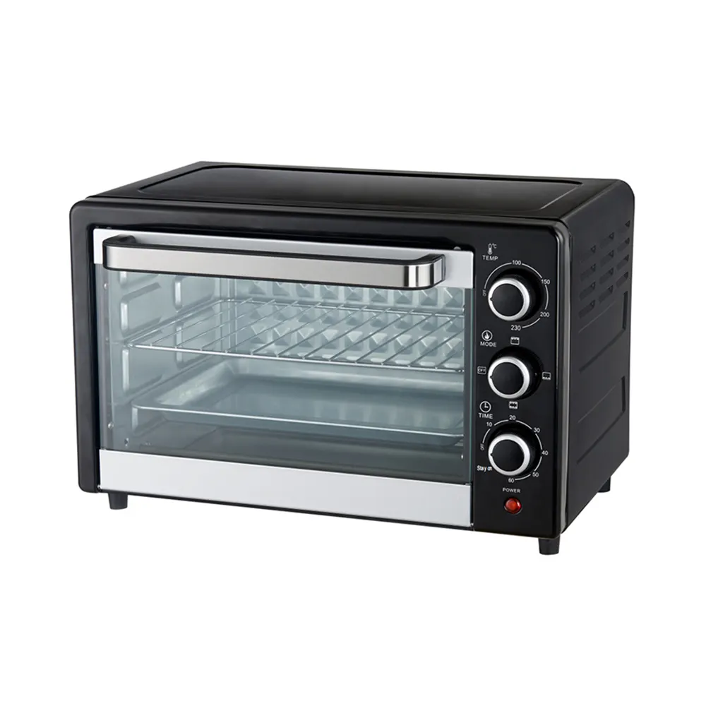 Electrodoméstico de cocina a precio barato, perilla giratoria sin aceite, horno eléctrico inteligente, tostadora, horno de Pizza para hornear