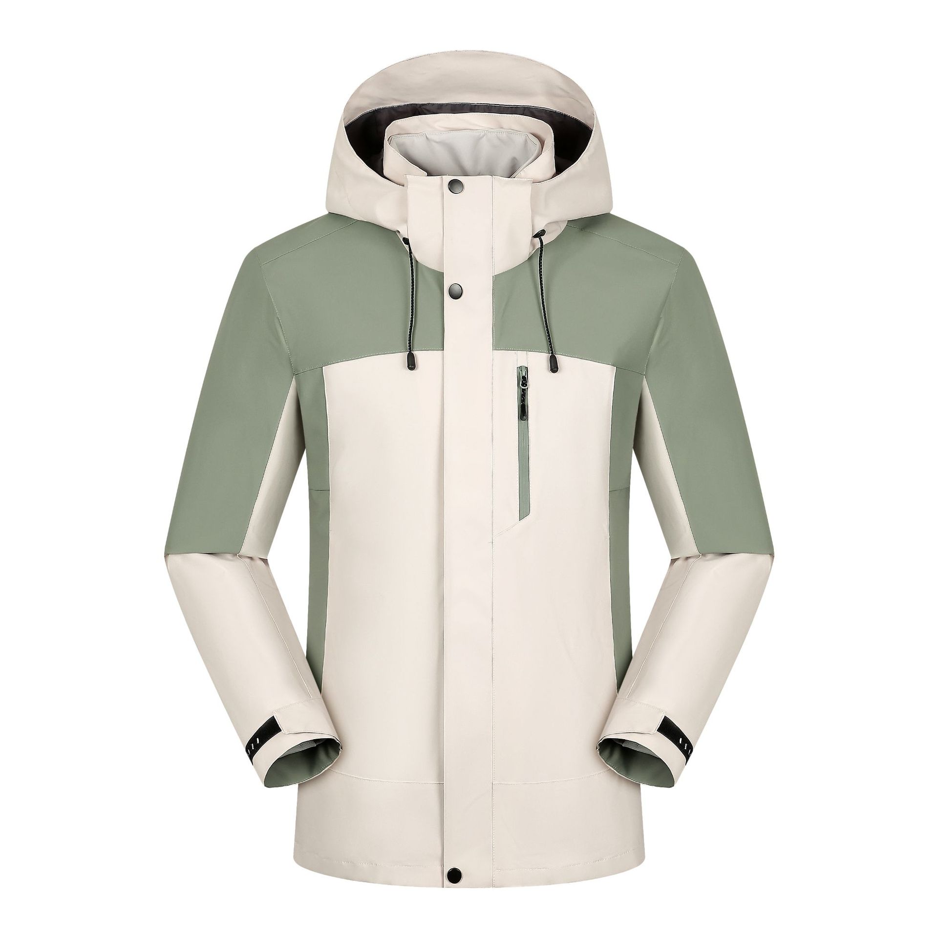 Contrast color-oak gray cangshan green