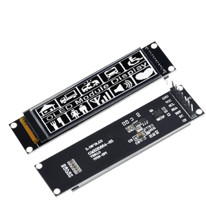Parlaklık/gri tonlama kontrolü ile 2.08 inç OLED ekran modülü-256x64 piksel SH1122 sürücü SPI arayüzü (7-Pin)