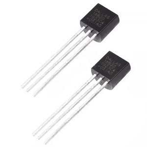 DS18B20 Marcado 18B20 Nuevo Sensor de temperatura original Termómetro digital Serial (1 cable) 3 pines 12Bits TO-92 DS18B20 + - Product Image 1