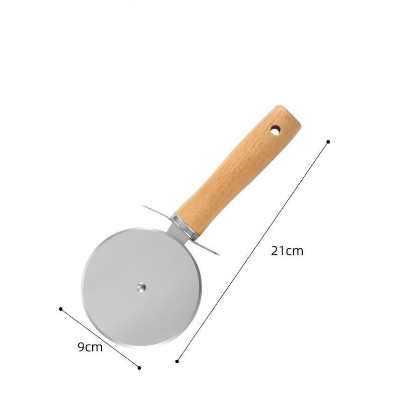 Wooden Pizza Cutter Wheel