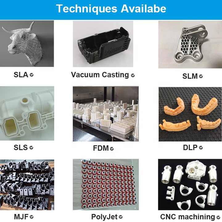Top quality factory price stl file plastic sla sls resin toy model 3d printing custom prototype