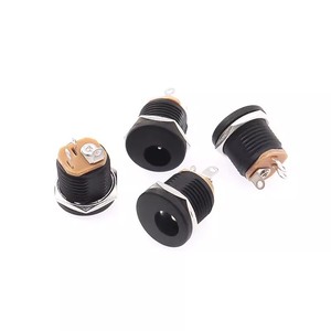 DC-022 5.5x2.1mm 5.5*2.1mmDC güç Jack siyah DC konektör paneli montaj DC022 soket 5.5-2.1 - Product Image 6