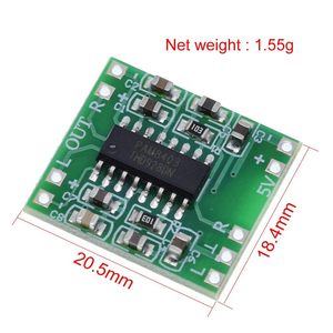 <strong>PAM8403</strong> module digital power amplifier board miniature class D power amplifier board 2 * 3 w high 2.5 ~ 5 v USB power supply