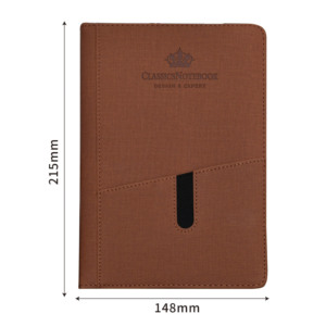 Atacado planejador agendas capa dura Promocionais PU couro Diário cadernos com telefone bolso capa logotipo personalizado business notebook