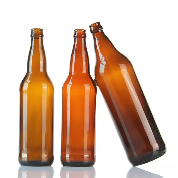 Ucuz fiyat 250Ml 330Ml temizle kahverengi bira ambalaj için Amber Botella De Vidrio hazırlanmış