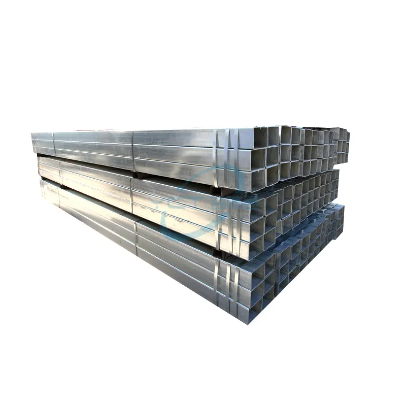 Tubo cuadrado GI 40x40 50x50 2mm Acero galvanizado Z50 Tubo redondo