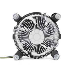 12V RGB LEDラジエータークーラー4ピン銅アルミPCコンピュータプロセッサ冷却ファンCPUクーラーファンボックスコンピュータケース用 - Product Image 2