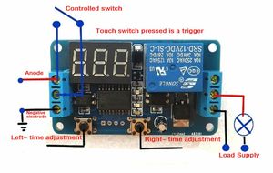 DC 12V Display LED digitale ritardo Timer di controllo del modulo di controllo PLC domotica - Product Image 2