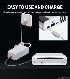 ที่ชาร์จคอนโซลสำหรับ Wii U AC Power Adapter ให้ที่ชาร์จสำหรับ Nintendo Wii U Console รีโมทคอนโทรล - Product Image 6
