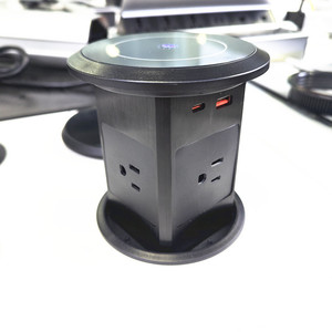 ซ็อกเก็ตยกไฮดรอลิก USB Type-C ชาร์จไร้สายอเนกประสงค์ /us/tl/cn/uk IP55ยกกระชับช่องป้องกันการหยิกอัตโนมัติ - Product Image 1