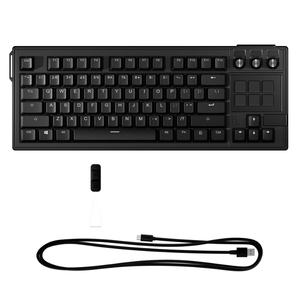 Teclado mecánico con cable K1 Pro-78 teclas de interruptor Rojas, LCD 6 botones, 3 perillas, retroiluminación RGB-Personalización OEM disponible - Product Image 5