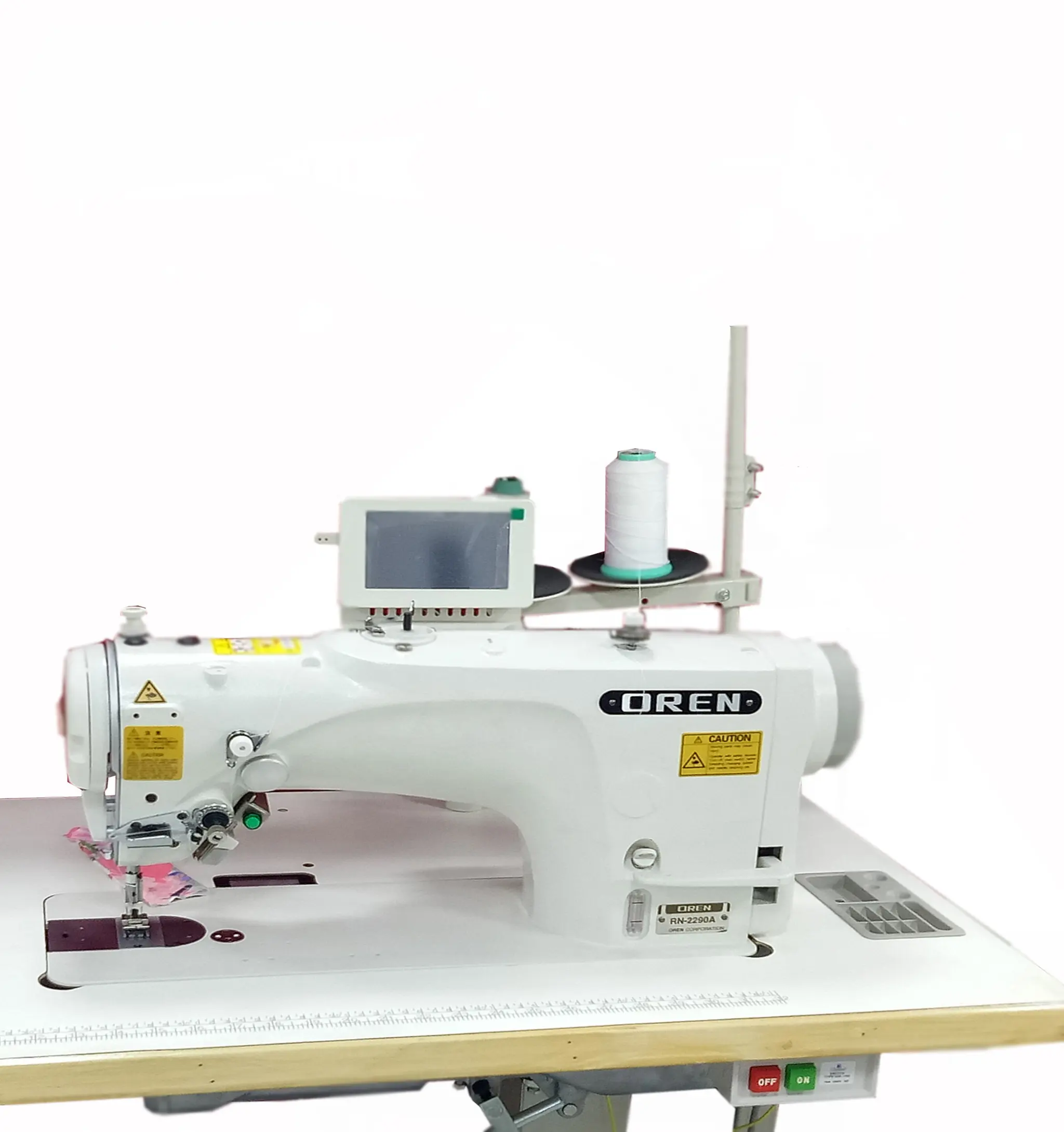 Máquina de coser con patrón de flores, máquina de coser con aguja de espiga universal, RN-2290A de bordado de almohada industrial