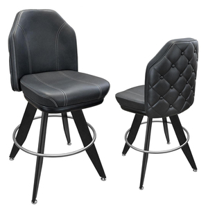 Thương mại 30 "cao da đen chơi game thanh phân với Heavy-Duty Kim Loại Cơ sở cao cấp Mỹ Nhà hàng <span class=keywords><strong>Bar</strong></span> Câu lạc bộ đồ nội thất - Product Image 6