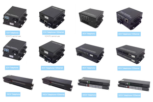 4チャネルPCM電話ファイバコンバータ音声マルチプレクサFxs/Fxo Fax RJ11 POTS IPネットワーク光ファイバコンバータ