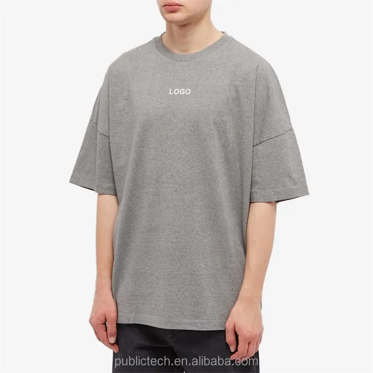 Herren T-Shirts Großhandel Custom Ihre eigene Marke Logo Baumwolle T-Shirt Baumwolle Hanf T-Shirt für Männer