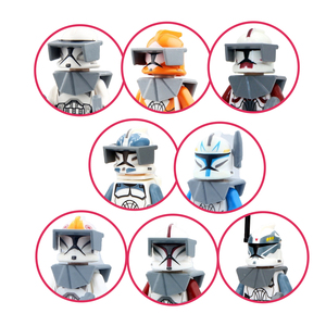 PG8002 Space Wars Clone Storm Trooper Warrior <strong>Commander</strong> Kids Educational Figure Assembly Mini Action Building <strong>Block</strong> Toy Bricks - Product Image 1