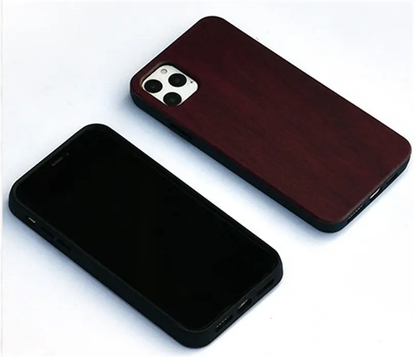 Iphone 13 15 ProMax木製電話カバー用レーザー彫刻Oemブランク木製電話ケース