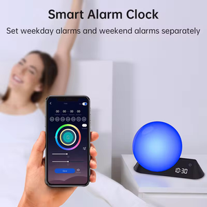クリアランス価格アプリコントロール色変更Ledデスクランプスマートウェイクアップライトホーム装飾ライト - Product Image 4