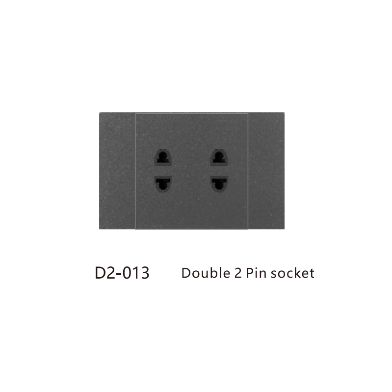 Prise double à 2 broches