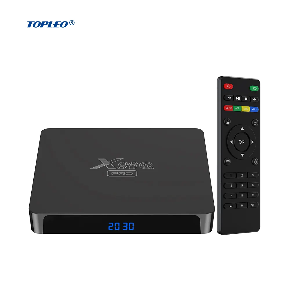 Set-top boxes X96Q Pro Caixa de IPTV Caixa de Tv Android 10.0 K 3D 4 Inteligente com 2.4G 5G Wi-fi