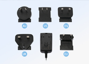 可互换的12V 1A交流-DC适配器通用100-240VAC电源，带美国插头可拆卸5v输出5A电流，由电脑制成 - Product Image 3