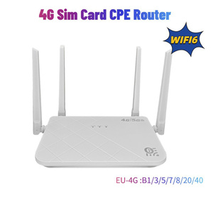 ต้นทุนต่ำสี่เสาอากาศซิมการ์ดสล็อต4G LTE โมเด็มเราเตอร์ RJ45ยุโรปไร้สาย Wi-Fi 4G CPE