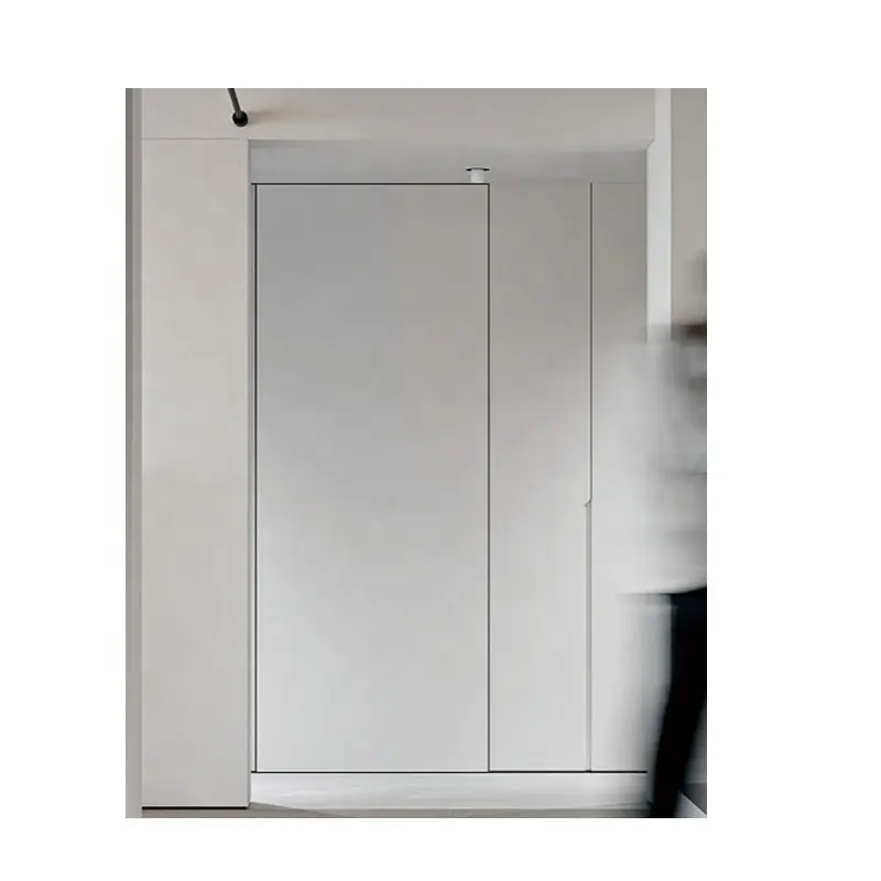 Interior de madera moderno Invisible sin marco Interior oculto Dormitorio Puerta de madera Columpio Interior sin marco Puerta blanca invisible