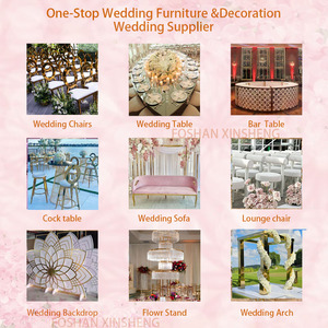 Tiệc cưới Đồ nội thất bên trắng sân khấu nửa vòng acrylic và PVC nền tảng sân khấu cho các sự kiện - Product Image 4