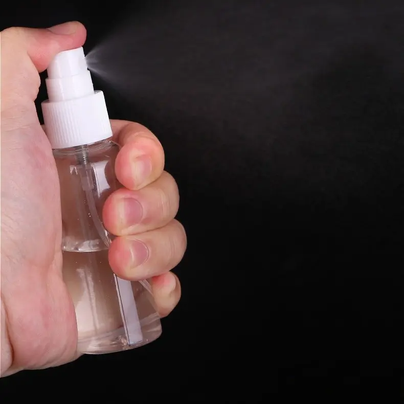 Orden a granel 30ml 60ml 200ml Perfume Atomizador Viales spray PET niebla fina 100mL spray botella de plástico en aerosol vacía para desinfección