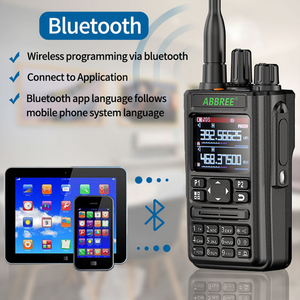 ABBREE AR-869 Walkie Talkie V2 BT-Programm GPS-Transceiver 136-520MHz All Band Wireless Copy Frequenz Typ C 2-Wege-Radio