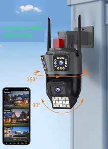 Dakang 8mp Ip Network <strong>Camera</strong> Outdoor Ptz Three Lens Cctv <strong>Camera</strong> Auto Tracking <strong>Camera</strong> - Product Image 5