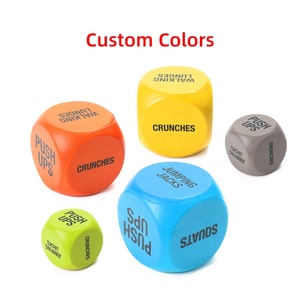OEM ODM tùy chỉnh PU bọt yoga 6-Side DICE Trắng đa diện xúc xắc Hot Bán Thần Tài Cube chơi xúc xắc với từ Jumbo bọt bóng - Product Image 4