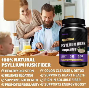 Ausreson Psyllium Husk Seed Sea Mossプラスカプセル価格ファイバーサプリメントブーストエネルギービーガンPsyllium Huskカプセル