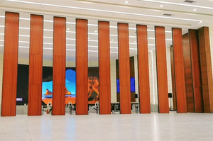 Manual Folding <strong>Partition</strong> Walls <strong>System</strong> Sliding Decorative Room Dividers <strong>Partitions</strong> Movable Partitioning MDF Wall - Product Image 5