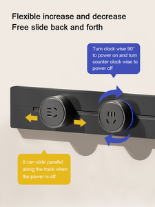 Nuevo diseño multifuncional inteligente Oficina cocina escritorio Power Rail Track System Electric Outlett Power Track Socket - Product Image 6