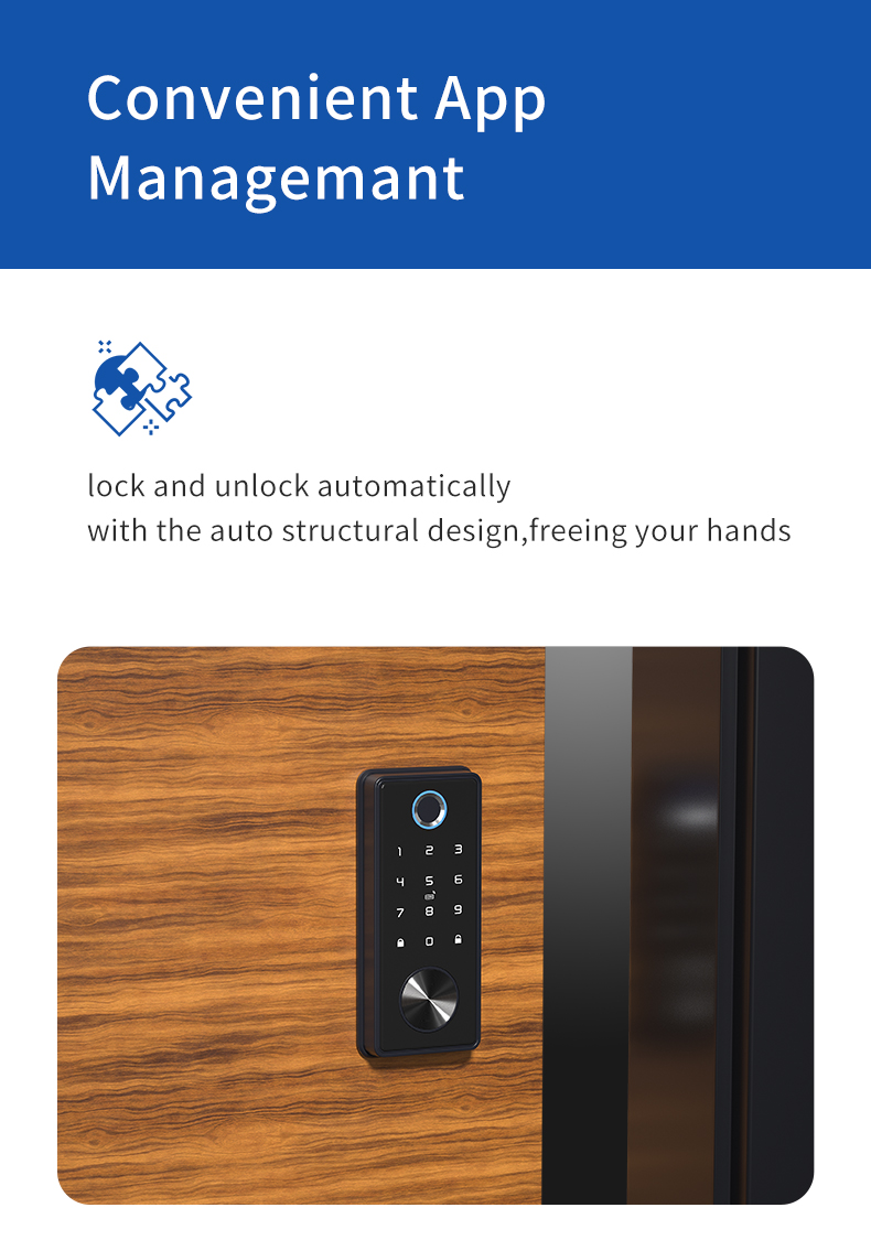 fingerprint door lock tuya smart lock cerradura inteligente intelligent lock guangdong*hyh hardware